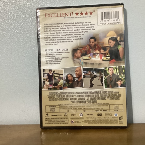 🎥 BRAND NEW  COURAGEOUS DVD - Picture 2 of 2